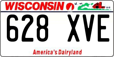 WI license plate 628XVE