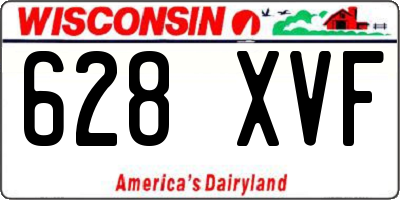 WI license plate 628XVF