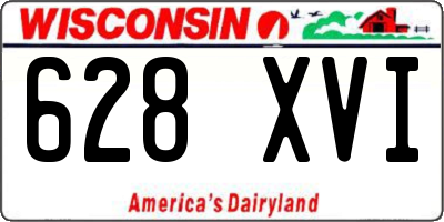 WI license plate 628XVI