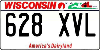 WI license plate 628XVL