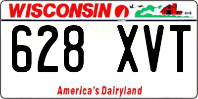 WI license plate 628XVT