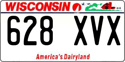 WI license plate 628XVX