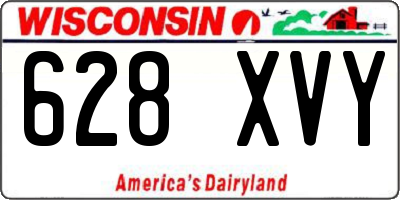 WI license plate 628XVY