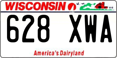 WI license plate 628XWA