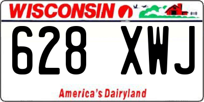 WI license plate 628XWJ