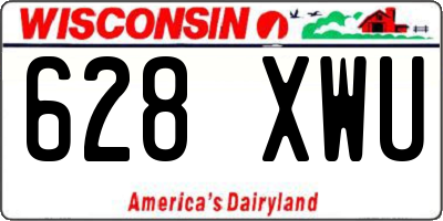 WI license plate 628XWU