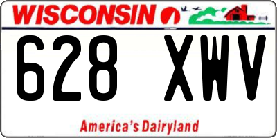 WI license plate 628XWV