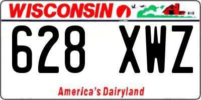 WI license plate 628XWZ