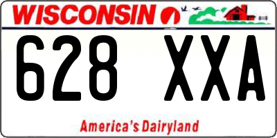 WI license plate 628XXA