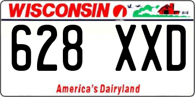 WI license plate 628XXD