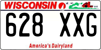 WI license plate 628XXG