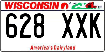 WI license plate 628XXK