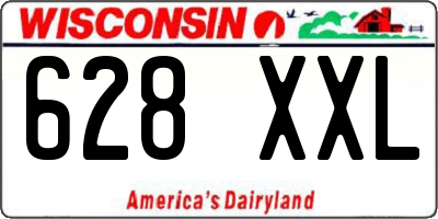 WI license plate 628XXL