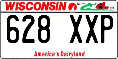 WI license plate 628XXP