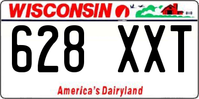 WI license plate 628XXT