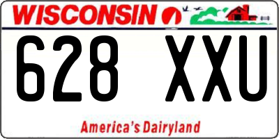 WI license plate 628XXU