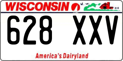 WI license plate 628XXV