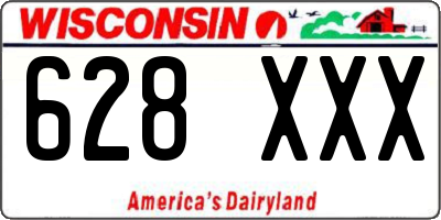 WI license plate 628XXX