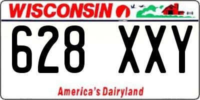 WI license plate 628XXY