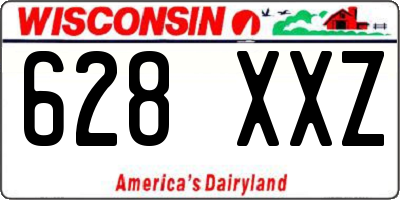 WI license plate 628XXZ