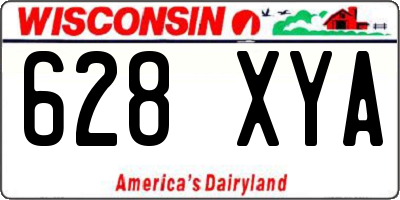 WI license plate 628XYA
