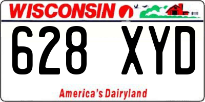 WI license plate 628XYD