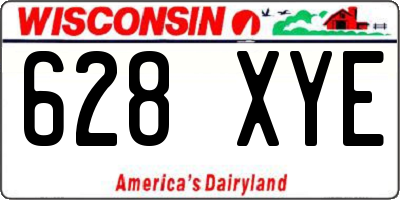 WI license plate 628XYE
