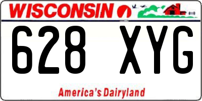 WI license plate 628XYG