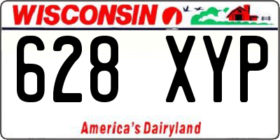 WI license plate 628XYP