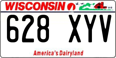 WI license plate 628XYV