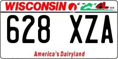 WI license plate 628XZA