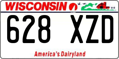 WI license plate 628XZD