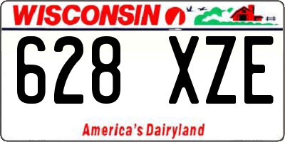 WI license plate 628XZE