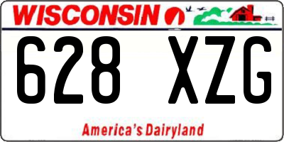 WI license plate 628XZG