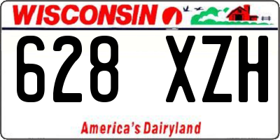WI license plate 628XZH