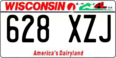 WI license plate 628XZJ