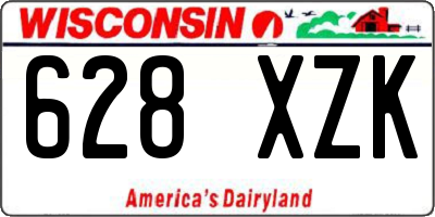 WI license plate 628XZK