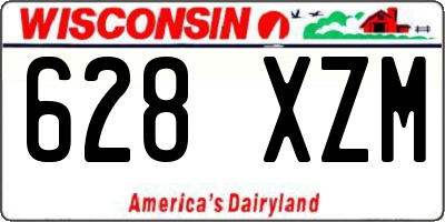 WI license plate 628XZM