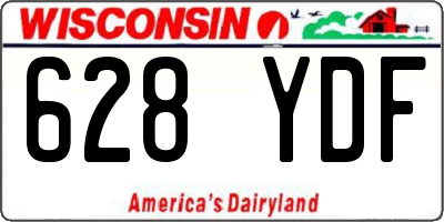 WI license plate 628YDF