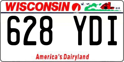 WI license plate 628YDI