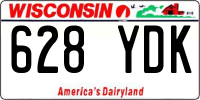 WI license plate 628YDK