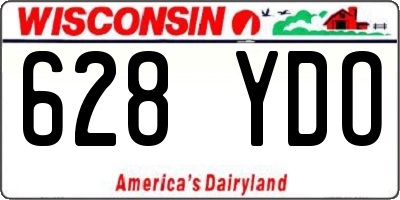 WI license plate 628YDO