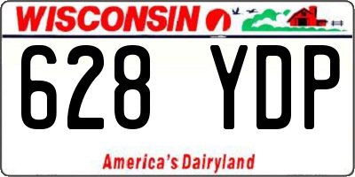 WI license plate 628YDP