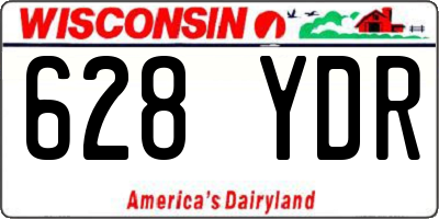 WI license plate 628YDR