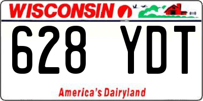 WI license plate 628YDT