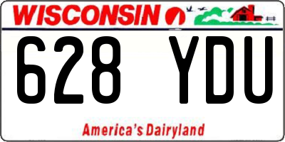 WI license plate 628YDU
