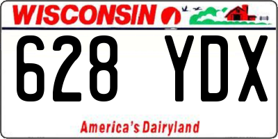 WI license plate 628YDX