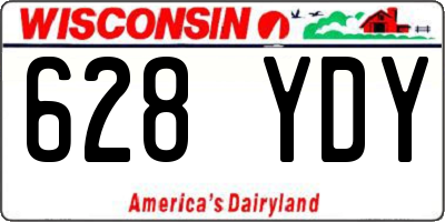 WI license plate 628YDY