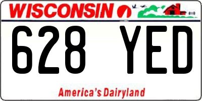 WI license plate 628YED