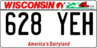 WI license plate 628YEH
